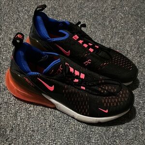 Nike Black and Pink Sneakers with Modern Design